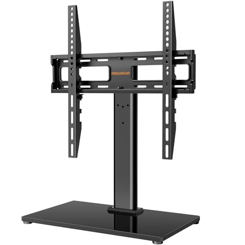 Basics Swivel Pedestal Table Top TV Mount For 32" To 65" TVs Up To 55 Lbs, Height Adjustable 14-19 Inches, Max VESA 400x400, Black