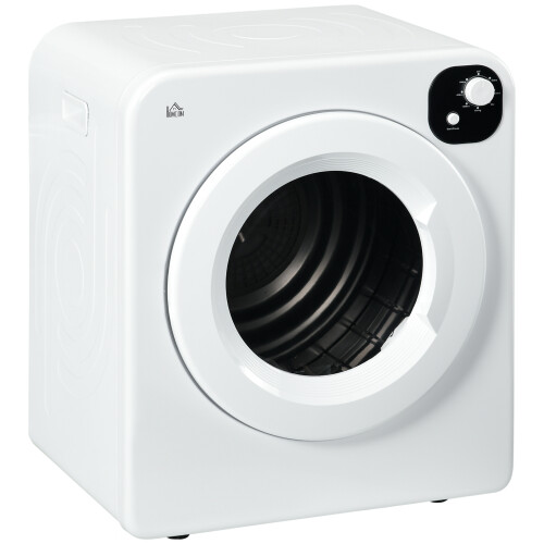 Homcom HOMCOM 6kg Vented Tumble Dryer with 7 Dry Programmers for Small Spaces White