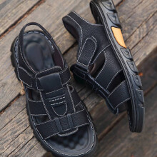 (Black, 44?Foot Length27cm/10.62in) Men Beach Shoes Quick Dry Sport Sandals Mens Summer Outdoor Lightweight Open Toe