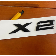 (Gloss Black, X2) Car Letter Number Rear Trunk Boot Badge Emblem X1 X2 X3 X4 X5 X6 X7