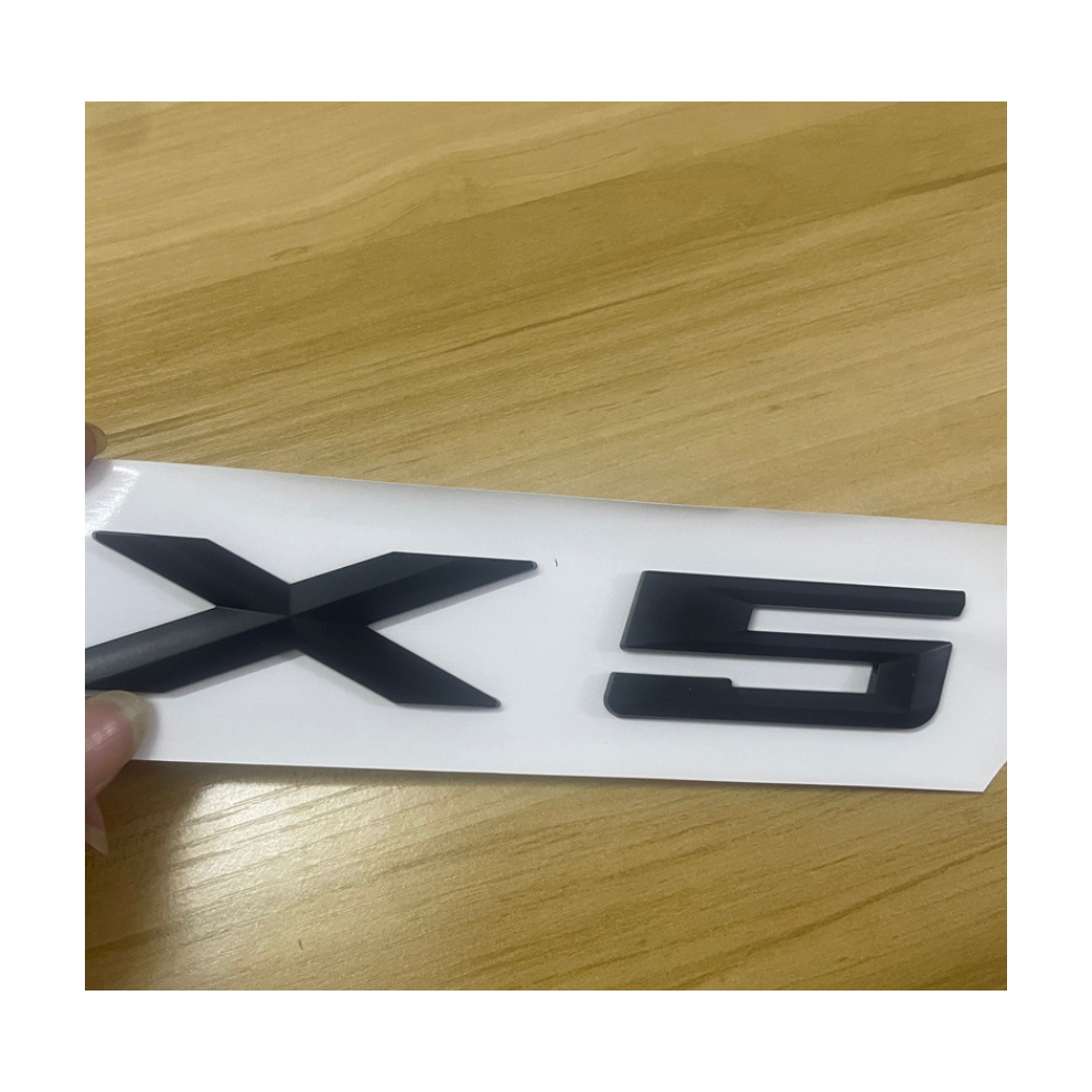 (Matte X5) X1 X3 X5 X6 Car Letter Number Rear Trunk Boot Badge Emblem Black 8381923467326