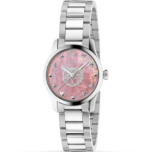 GUCCI Gucci YA1265013 G-Timeless 27mm Ladies Ροζ καντράν ρολόι 1
