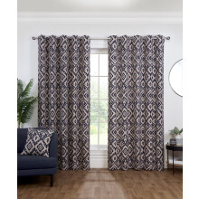 (90x90", Blue) Sundour Eyelet Curtains Marrakech by ILIV Ring Top Curtain Pair Blue