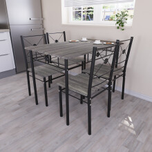 (Grey) Roslyn Dining Table Chair Set Of 4 Home Furniture