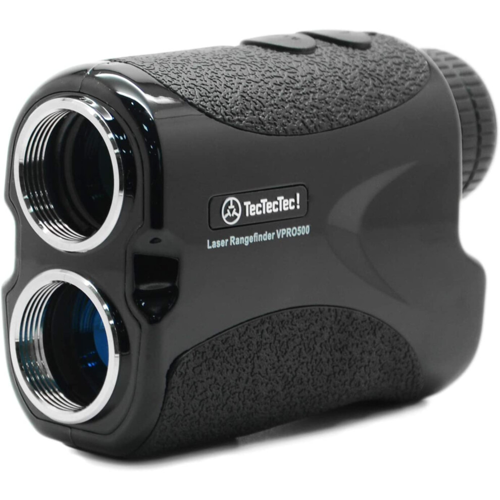 TecTecTec! VPRO500 Long Range Golf Rangefinder 490m - Latest generation laser - 6X zoom - LCD screen - BATTERY AND CASE INCLUDED