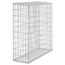 (100 x 95 x 30 cm) Gabion Stone Basket Retaining Wall Wire Cage Fench privacy Galvanized Patio Cage