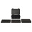 VidaXL (47 x 36 x 18 cm) vidaXL Portable Flight Case Black PP Tool Box Protective Hard Case Carry Case 2