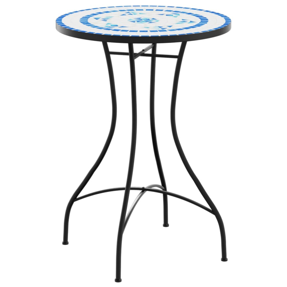 (blue, 50 x 70 cm) vidaXL Mosaic Bistro Tables Outdoor Table Garden Balcony Dining Table Ceramic