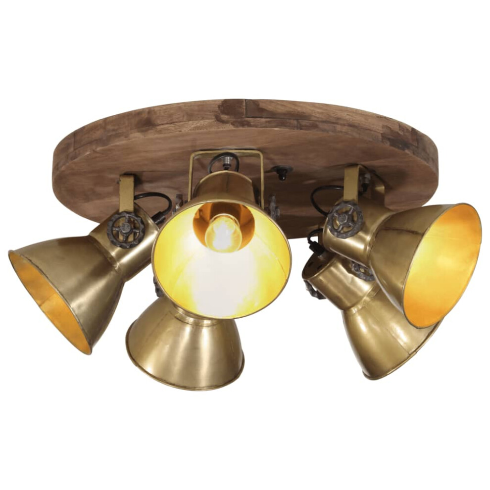 (brass, round ceiling lamp 5 shades Pcs) vidaXL Industrial Lamp E27 Hallway Bedside Light Multi Colours Multi Models