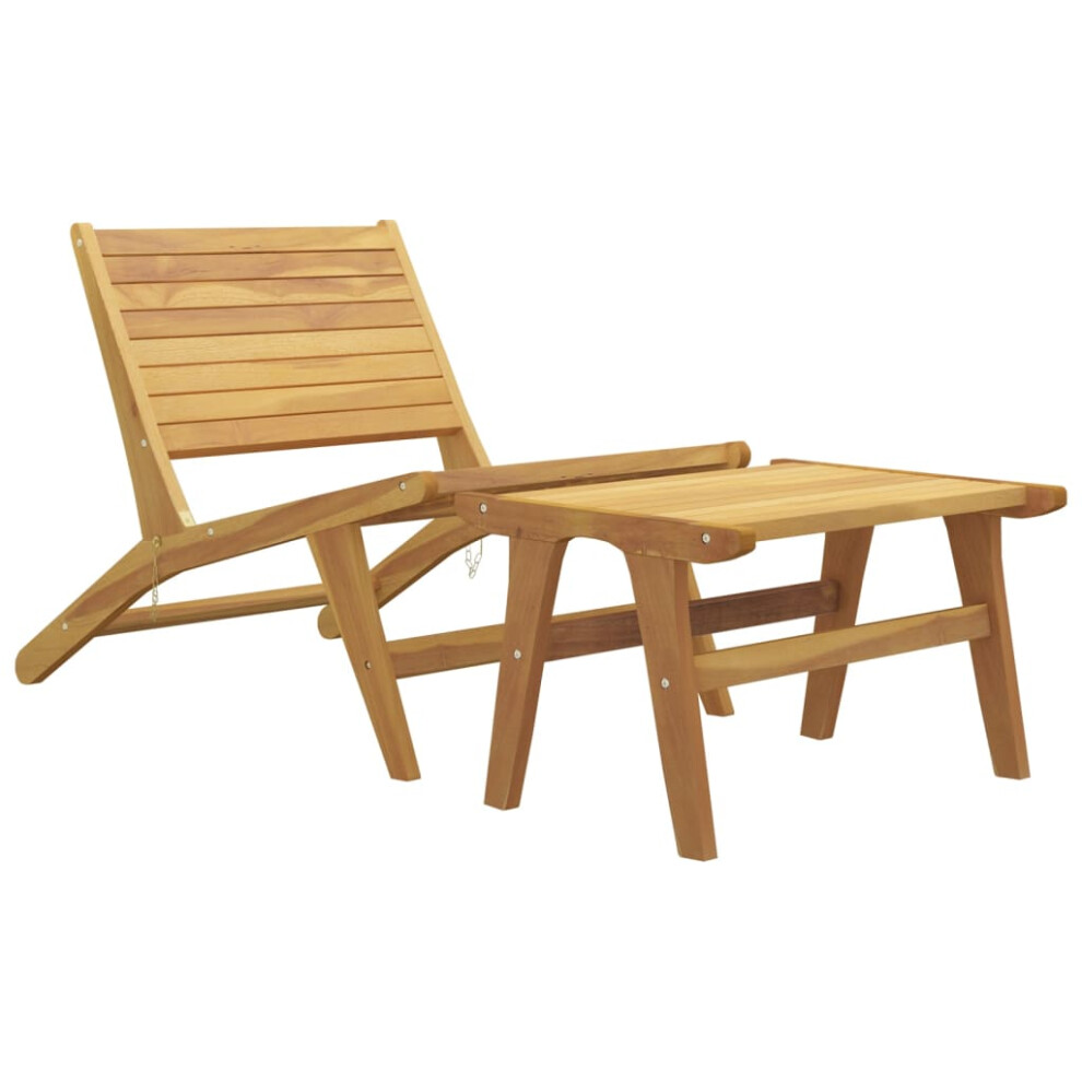 Vidaxl (Brown) Garden Chair Outdoor Chair Seat Balcony Patio Chair Solid Wood Teak