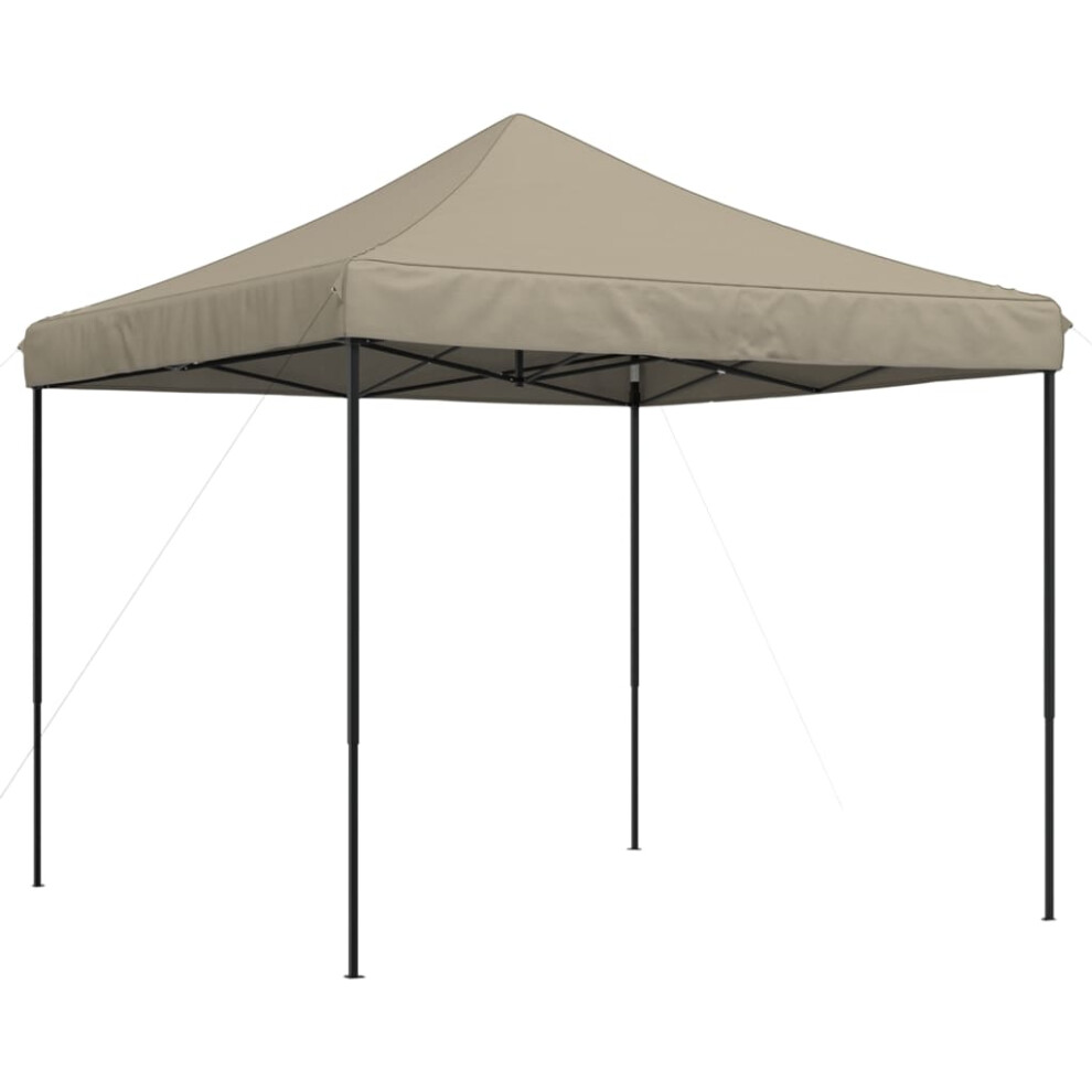 (taupe, without sidewall) vidaXL Foldable Tent Canopy Patio Pavilion Gazebo Pop up Tent Marquee Canopy