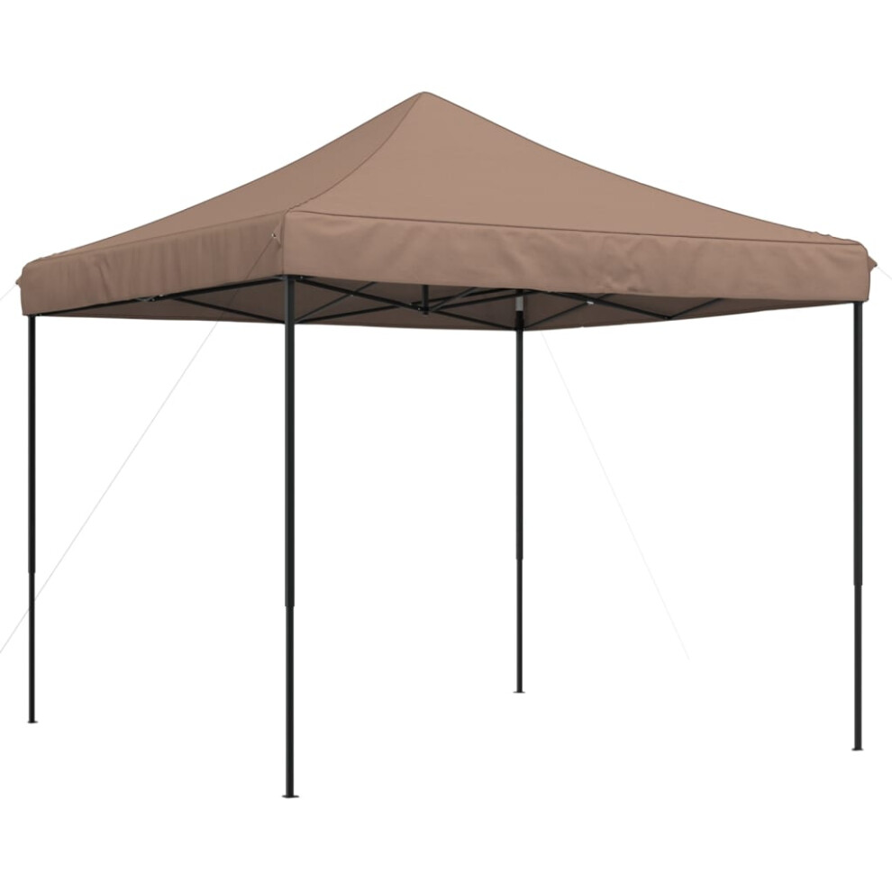 (brown, without sidewall) vidaXL Foldable Tent Canopy Patio Pavilion Gazebo Pop up Tent Marquee Canopy