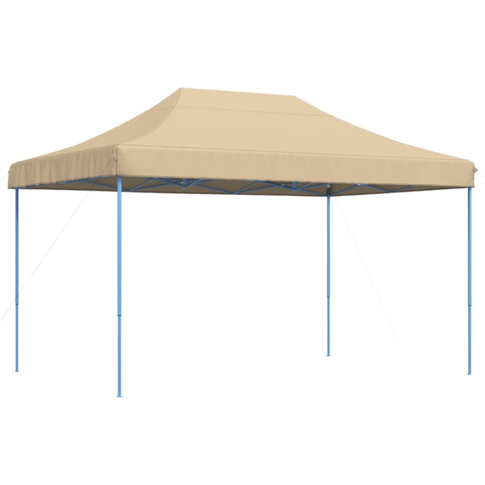 (beige, without sidewall) vidaXL Foldable Tent Pop-up Outdoor Party Gazebo Canopy Shelter Multi Colours