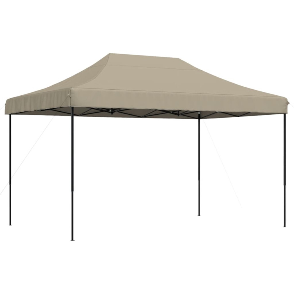 (taupe, without sidewall) vidaXL Foldable Tent Pop-up Outdoor Party Gazebo Canopy Shelter Multi Colours