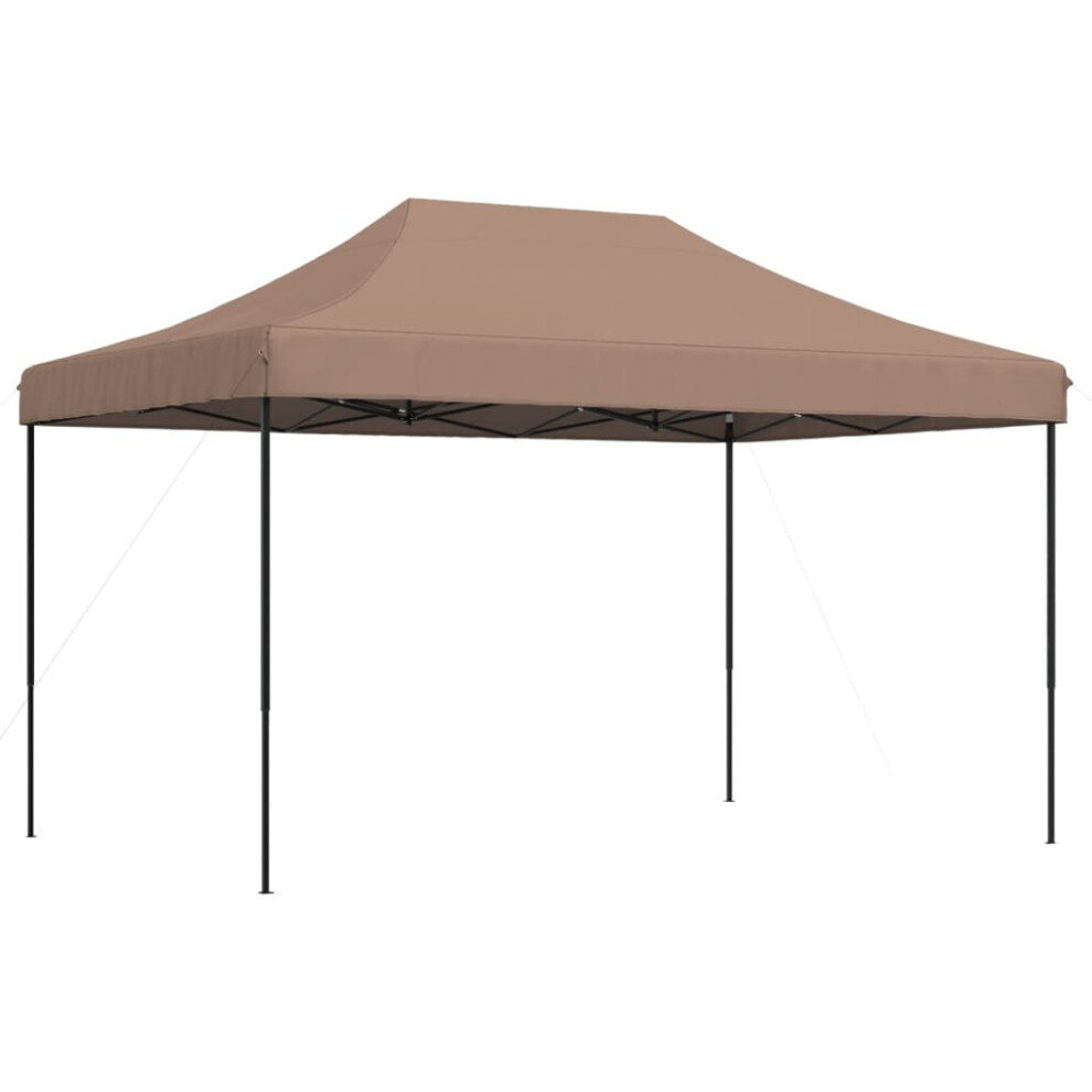 (brown, without sidewall) vidaXL Foldable Tent Pop-up Outdoor Party Gazebo Canopy Shelter Multi Colours