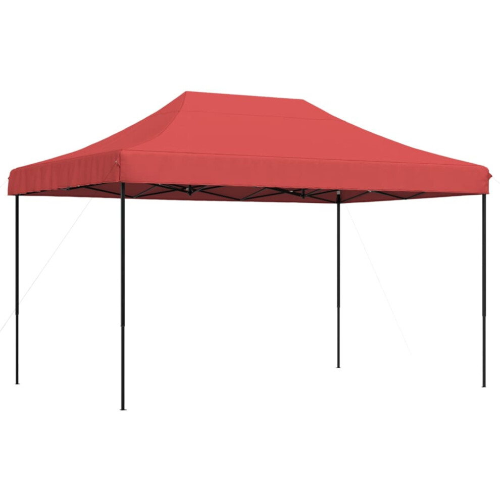 (burgundy, without sidewall) vidaXL Foldable Tent Pop-up Outdoor Party Gazebo Canopy Shelter Multi Colours