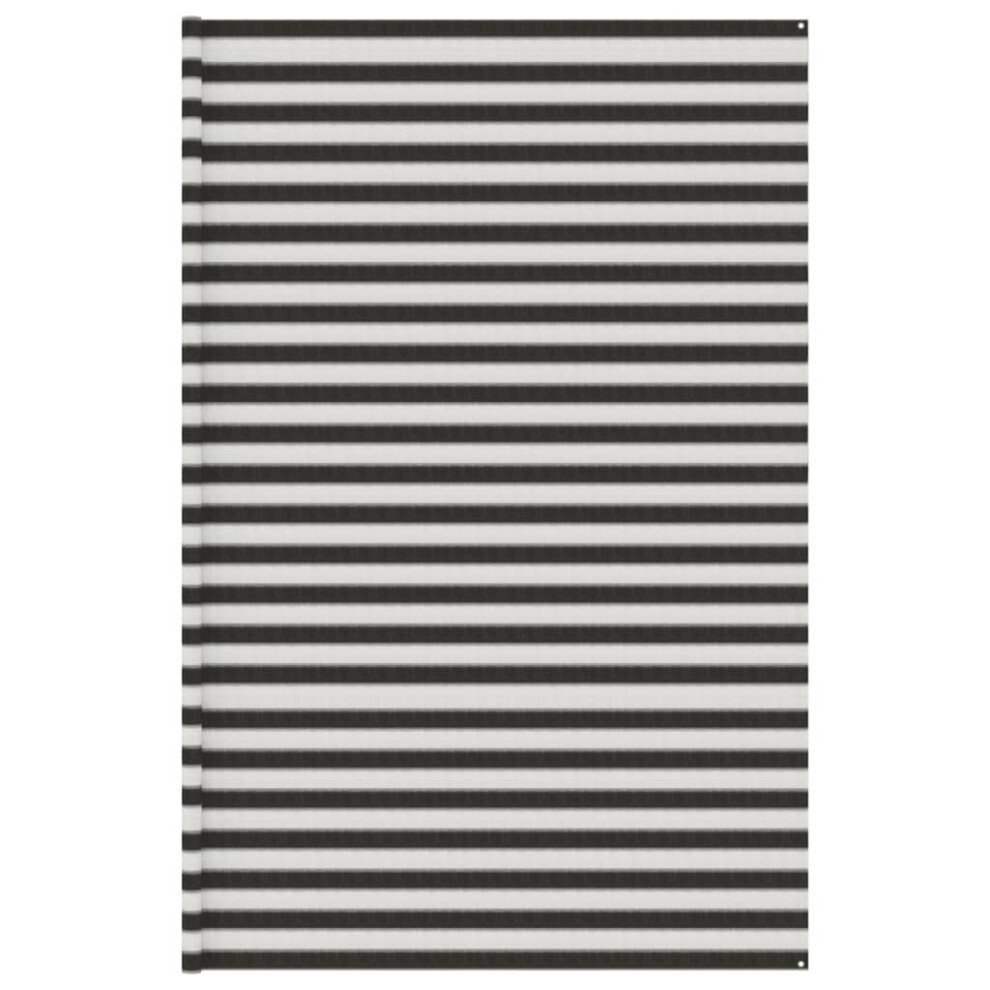 Vidaxl (Anthracite And White, 400 X 700 Cm) Tent Carpet Outdoor Camping Hiking Rug Patio Accessory Picnic Tent