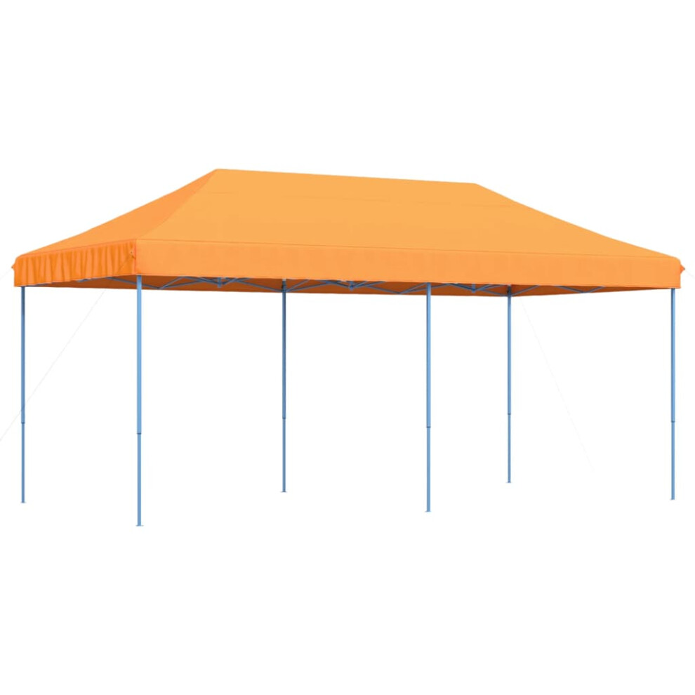 (orange, without sidewall) vidaXL Foldable Tent Pop-Up with 4 Side Walls Outdoor Pavilion Multi Colours