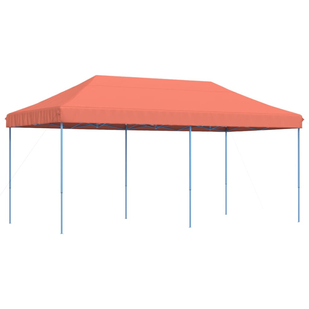 (terracotta, without sidewall) vidaXL Foldable Tent Pop-Up with 4 Side Walls Outdoor Pavilion Multi Colours