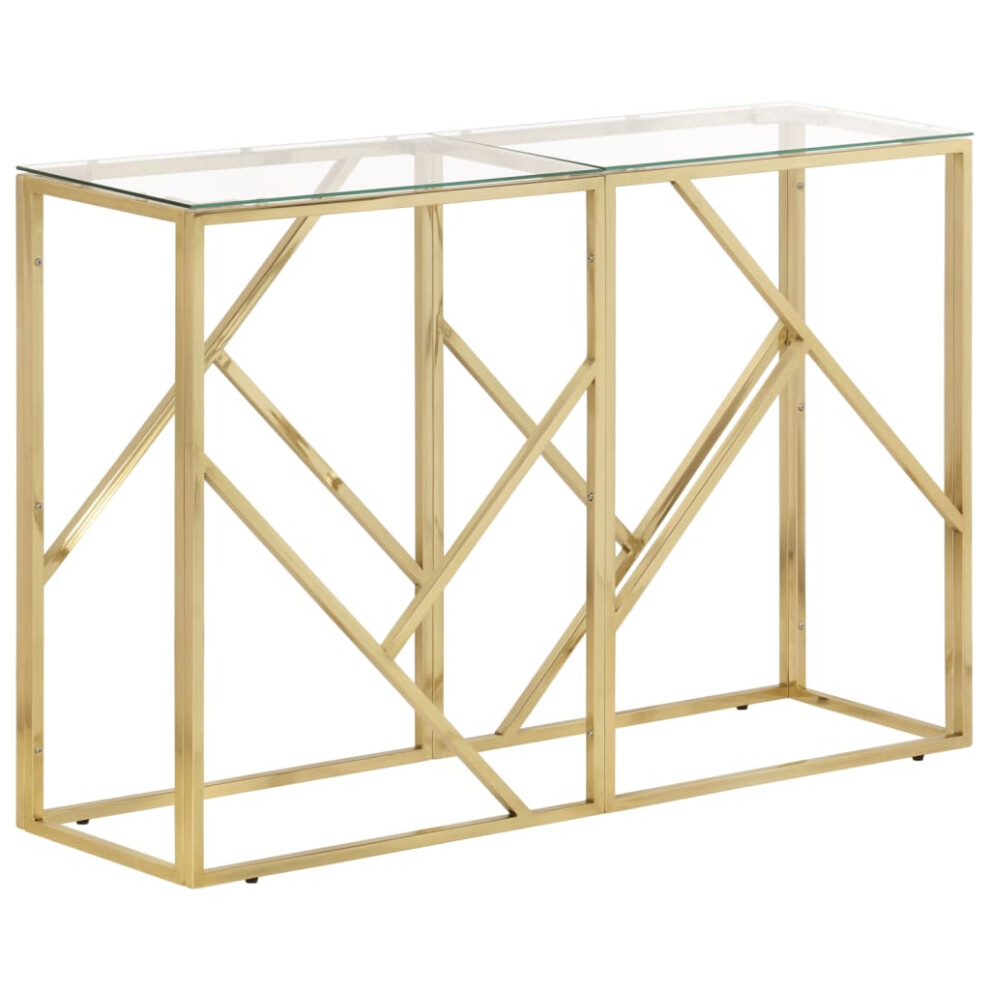 (gold, glass) vidaXL Console Table Hallway Accent End Coffee Table Centre Tea Side Table