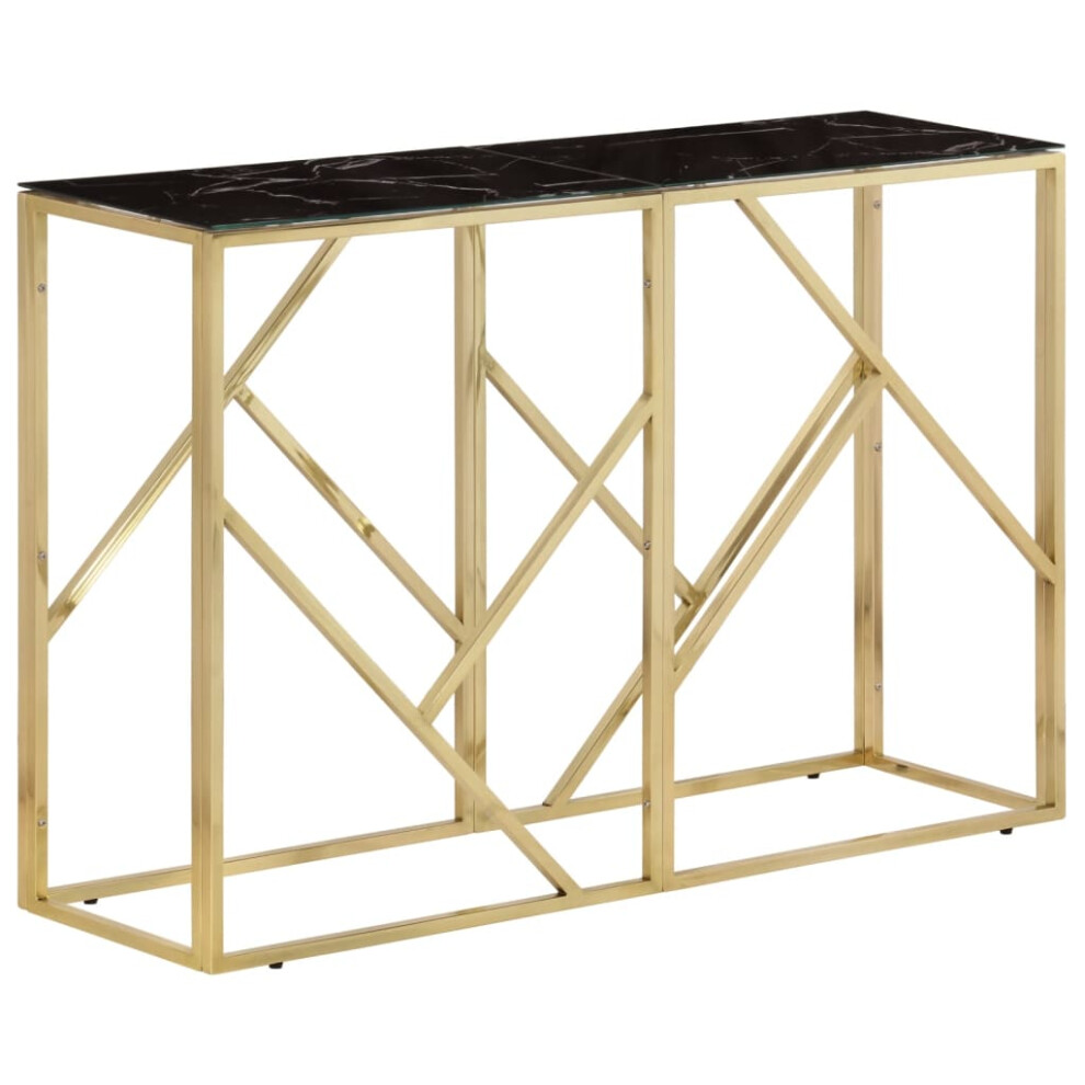 (gold and black, glass) vidaXL Console Table Hallway Accent End Coffee Table Centre Tea Side Table