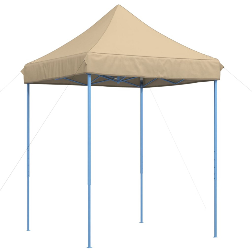 (beige, without sidewall) vidaXL Professional Folding Party Tent Steel 2x2m Outdoor Canopy Multi Colours