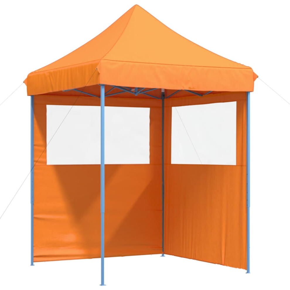 (orange, with 2 sidewalls) vidaXL Professional Folding Party Tent Steel 2x2m Outdoor Canopy Multi Colours