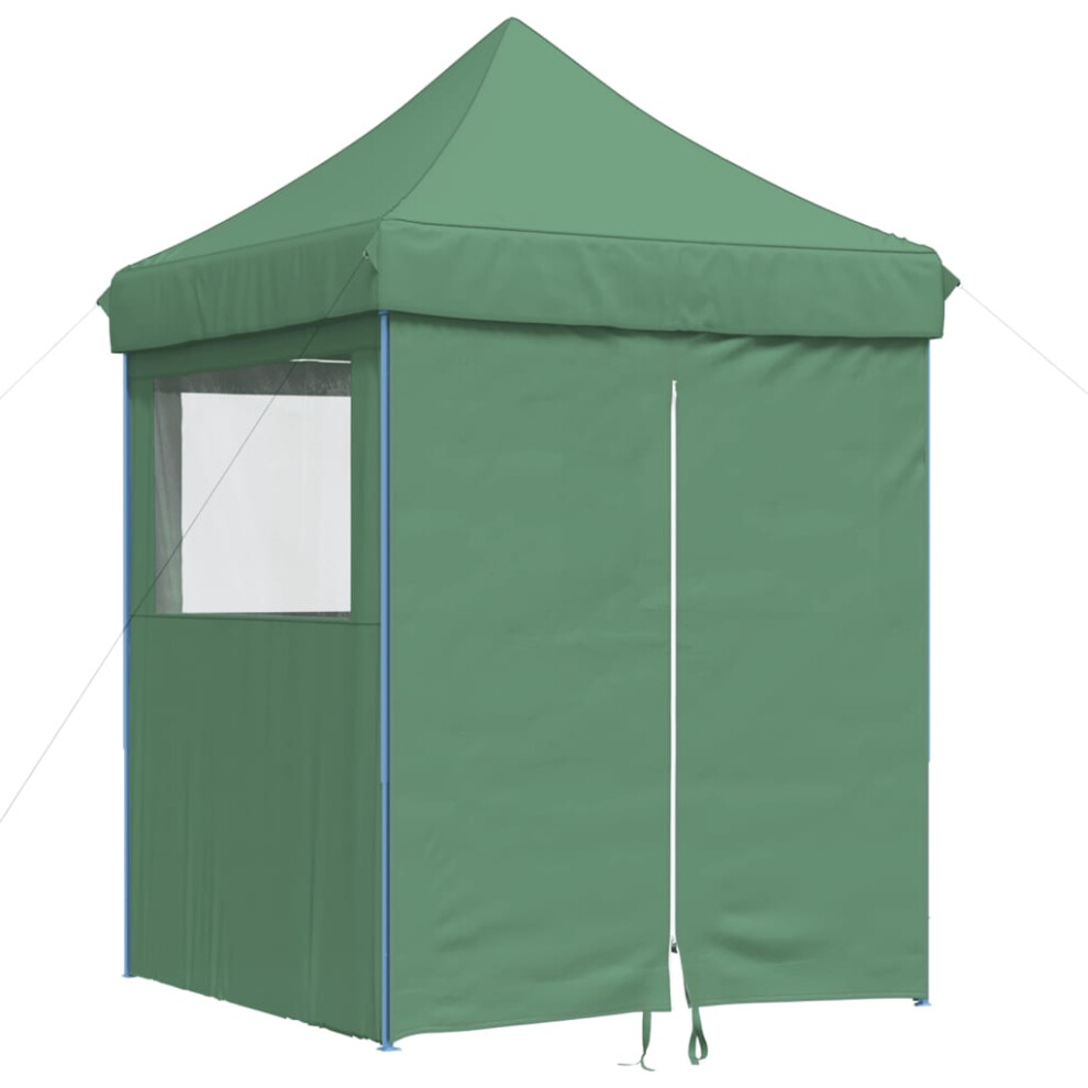 (green, with 4 sidewalls) vidaXL Professional Folding Party Tent Steel 2x2m Outdoor Canopy Multi Colours