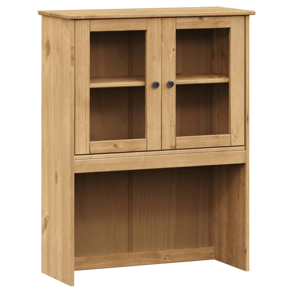 Vidaxl (Brown) Dresser Top Wooden Kitchen Shelf Top For Highboard Vigo Solid Wood Pine