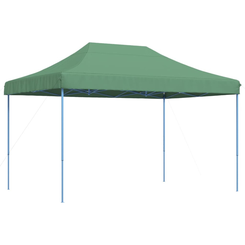 Vidaxl (, Without Sidewall) Foldable Party Tent Pop-Up With 4 Sidewalls Patio Gazebo Canopy Shelter Green