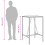 VidaXL vidaXL Garten-Bartisch Braun 70x70x110 cm Poly Rattan 4