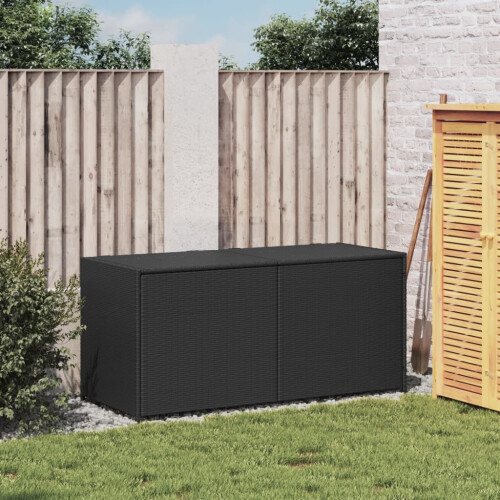 VidaXL vidaXL Gartentruhe Schwarz 283L Poly Rattan 2