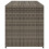 VidaXL vidaXL Gartentruhe Grau 283L Poly Rattan 5
