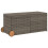 VidaXL vidaXL Gartentruhe mit Rollen Grau 283L Poly Rattan 1