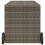 VidaXL vidaXL Gartentruhe mit Rollen Grau 283L Poly Rattan 5