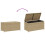 VidaXL vidaXL Gartentruhe Beige 190L Poly Rattan 7