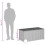 VidaXL vidaXL Gartentruhe mit Rollen Braun 190L Poly Rattan 10