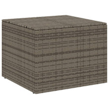(grey, 80 x 75 x 59 cm) vidaXL Garden Storage Box Bench Container Chest Shed Blanket Box Poly Rattan