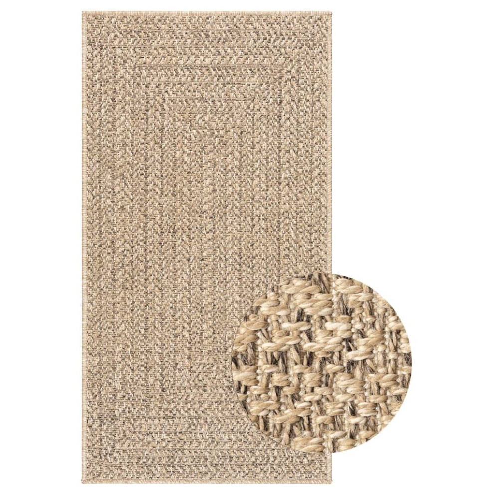 (rectangular, 60 x 110 cm) vidaXL Rug Floor Carpet for Indoor and Outdoor Door Mat Kitchen Rug Jute Look