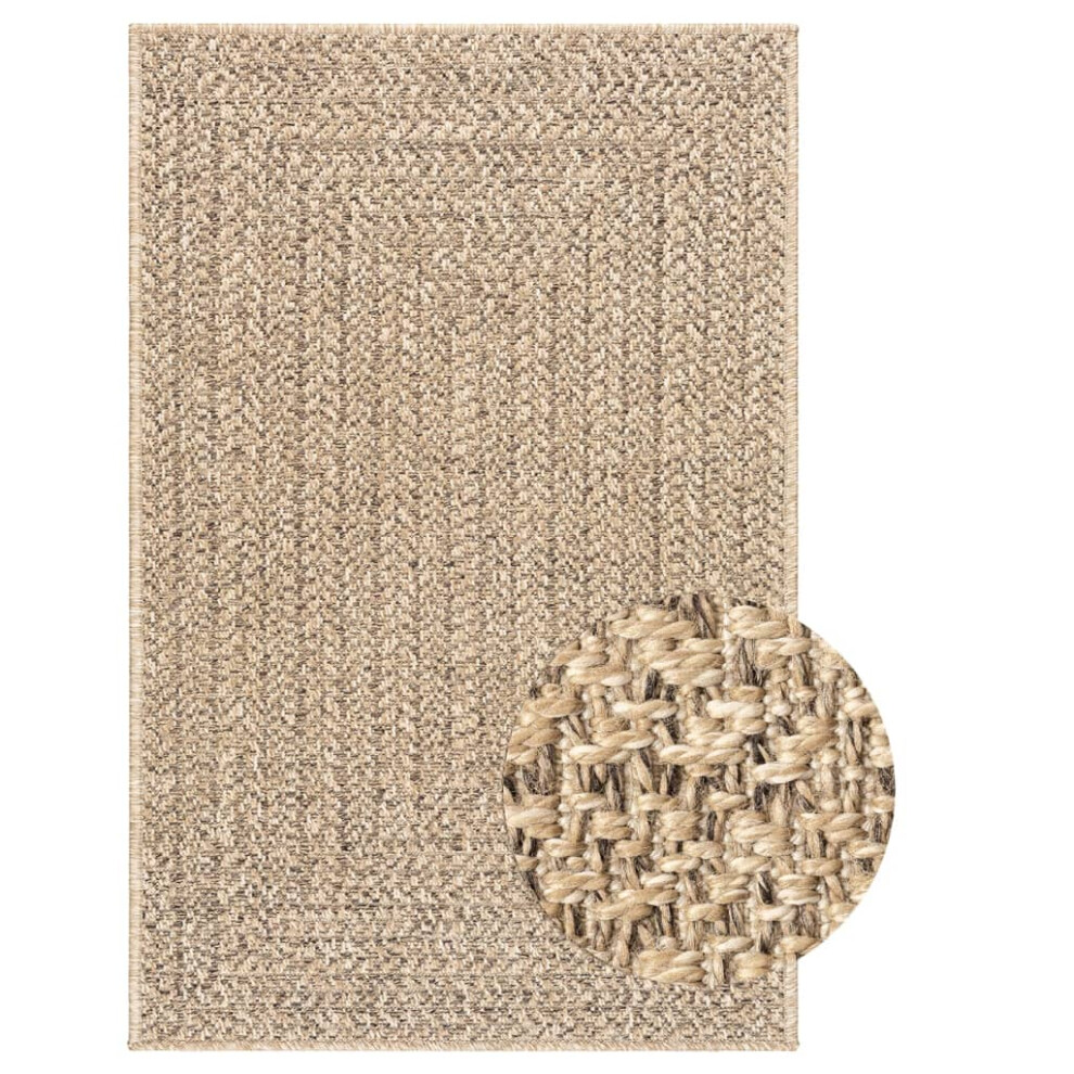 (rectangular, 240 x 340 cm) vidaXL Rug Floor Carpet for Indoor and Outdoor Door Mat Kitchen Rug Jute Look