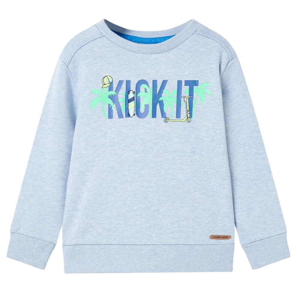 (blue, 92 (1.5-2y)) Kids' Sweatshirt Toddler Children's Long Sleeves Pullover Kids' Top Clothes