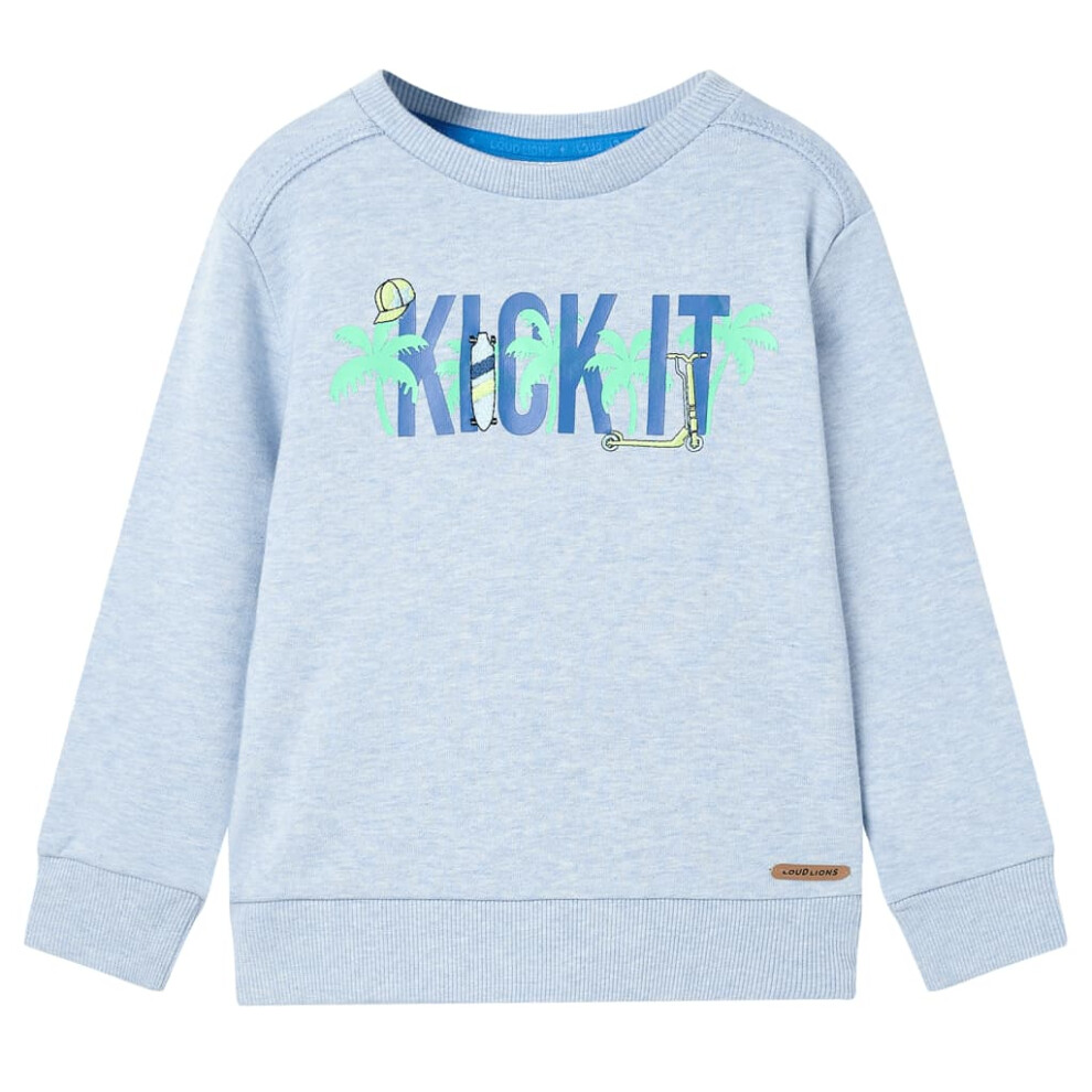 (blue, 116 (5-6y)) Kids' Sweatshirt Toddler Children's Long Sleeves Pullover Kids' Top Clothes