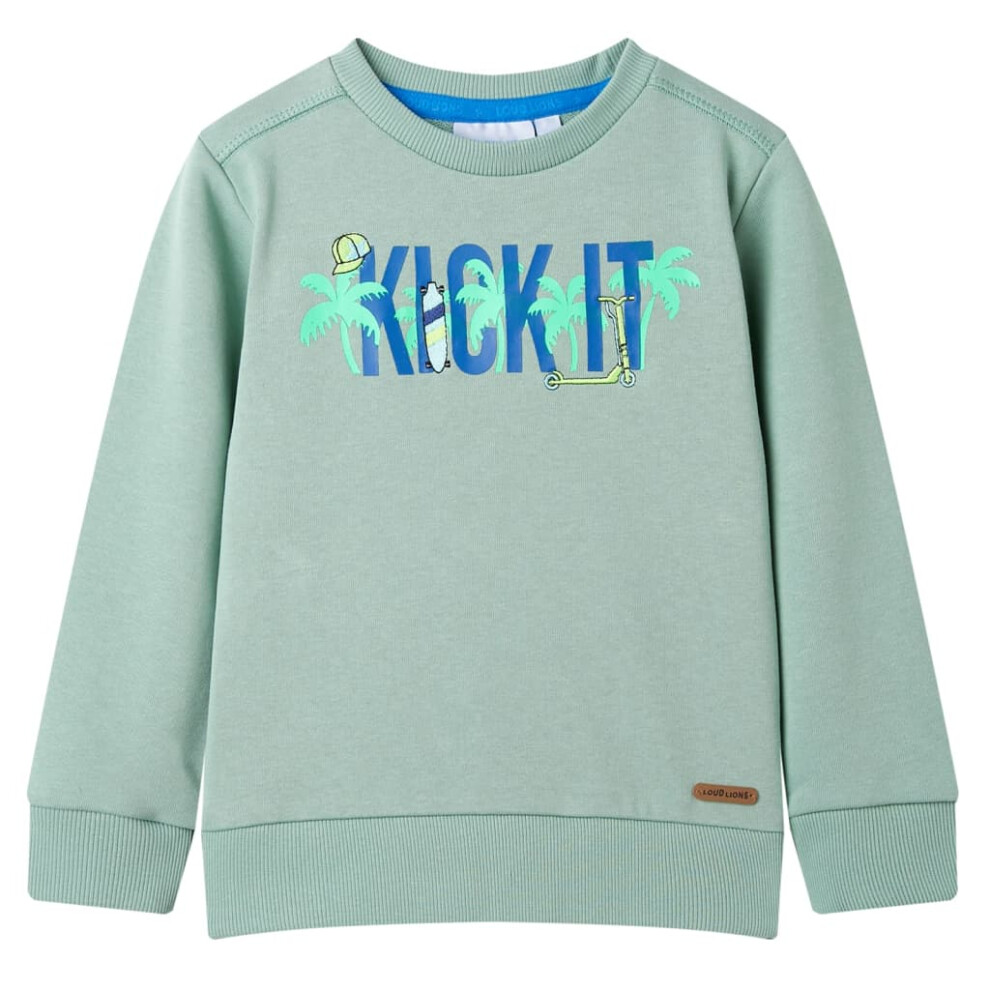 (khaki, 92 (1.5-2y)) Kids' Sweatshirt Toddler Children's Long Sleeves Pullover Kids' Top Clothes