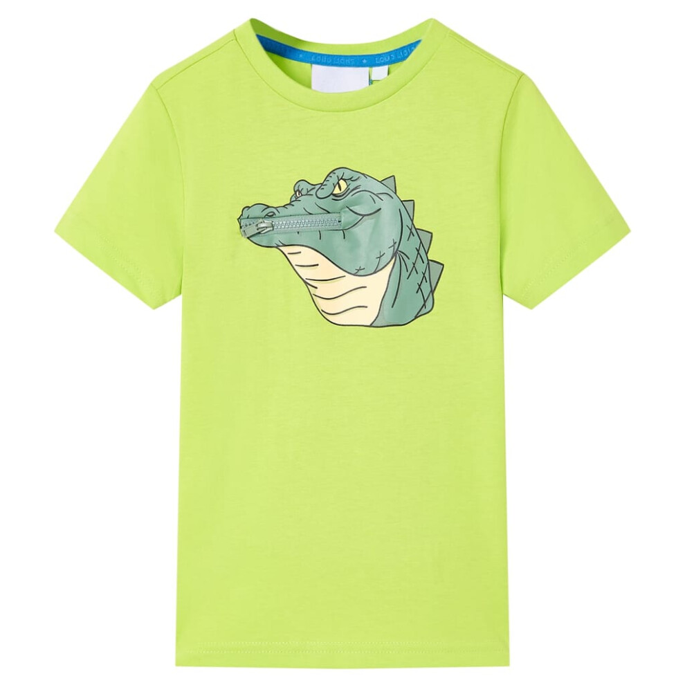 (lime, 128 (7-8y)) Kids' T-shirt Short Sleeves Toddler Children's Shirt Kids' Top Clothes Tee