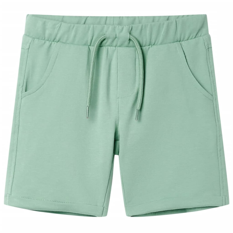 Vidaxl (Khaki, 92 (1.5-2Y)) Kids' Shorts With Drawstring Children's Pants Kids Elasticated Waist Shorts