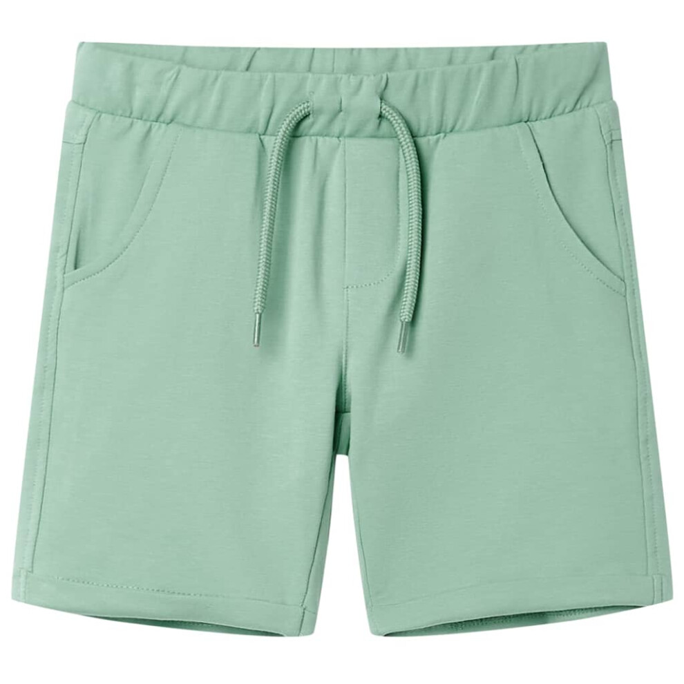 (khaki, 116 (5-6y)) Kids' Shorts with Drawstring Children's Pants Kids Elasticated Waist Shorts