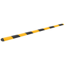 (517 x 32.5 x 4 cm) vidaXL Speed Hump Yellow and Black Rubber Signage Calming Bump Multi Sizes