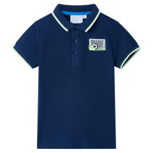 (navy, 128 (7-8y)) Kids' Polo Shirt School Children's T Shirts Plain Summer Tank Top and Tees