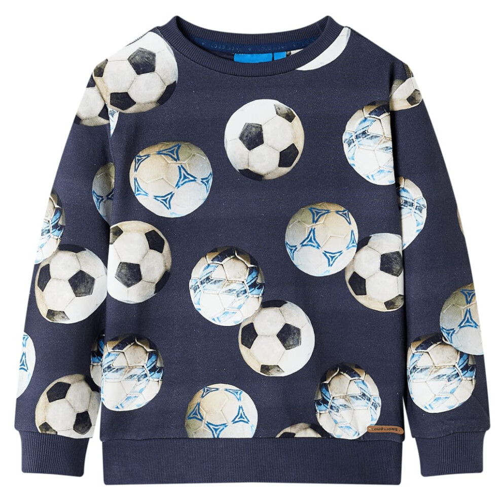 (92 (1.5-2y)) Kids' Sweatshirt Children Long Sleeves Toddler Pullover Kids' Clothes Navy