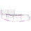 VidaXL (150 x 200 cm) vidaXL Bed Frame Bedroom Bedstead Bed Base Mattress Foundation Solid Wood Pine 4